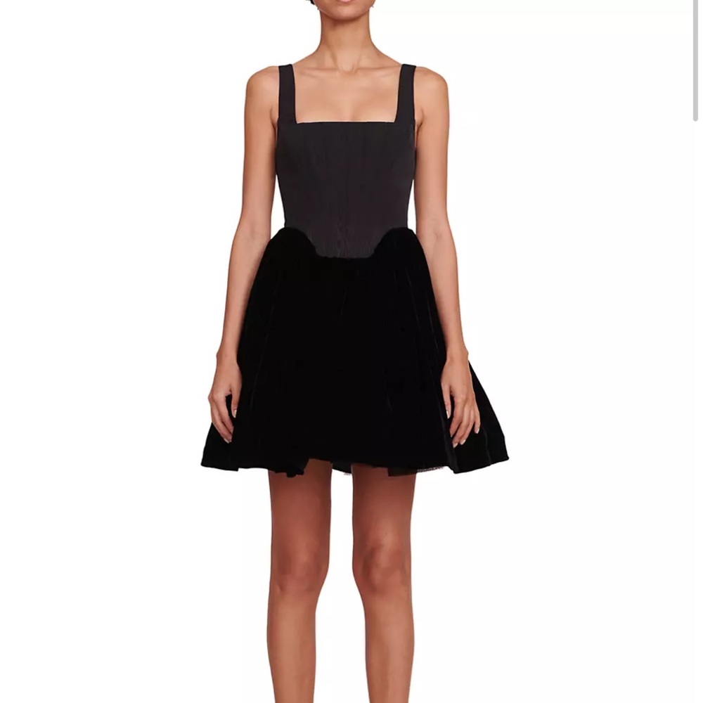STAUD landscape fit and flare dress NWT